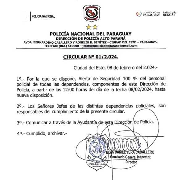 Tras el megarobo a cambistas, disponen “alerta máxima” policial en Alto Paraná - La Clave