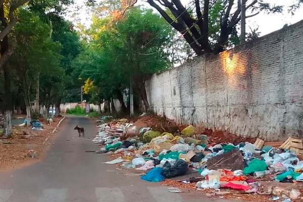 Minivertedero en zona escolar de Lambaré - Nacionales - ABC Color