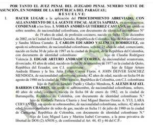 Aplican procedimiento abreviado para falsos miembros de las FARC que portaban dólares falsos