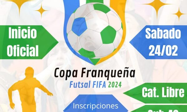 Copa Franqueña de futsal FIFA inicia el 24 de febrero