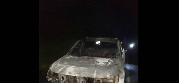 Camioneta okaipaite y conductor se salvó de milagro
