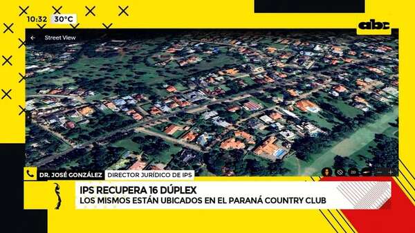 Video: IPS recupera 16 dúplex ubicados en Paraná Country Club - ABC Noticias - ABC Color