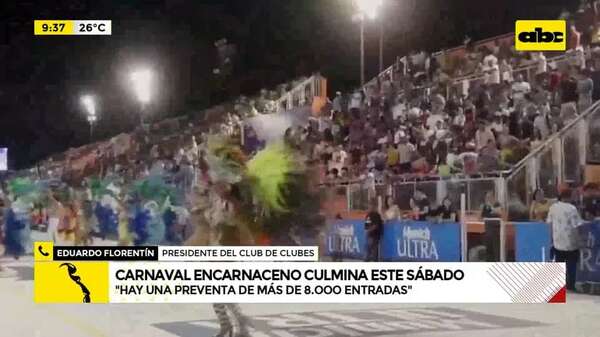 Video: Carnaval encarnaceno llega a su noche final - ABC Noticias - ABC Color