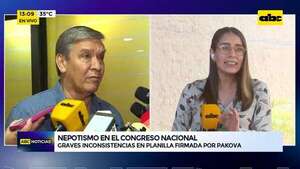 Hijos de Pakova gozan de varios privilegios: ninguno marca asistencia y senador avala los trabajos - ABC Noticias - ABC Color