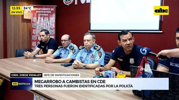 Megarrobo en CDE: Policía difunde identidad de más sospechosos - ABC Noticias - ABC Color