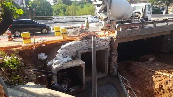 Lambaré: en días más terminarían obras en puente de avenida Argaña - Nacionales - ABC Color