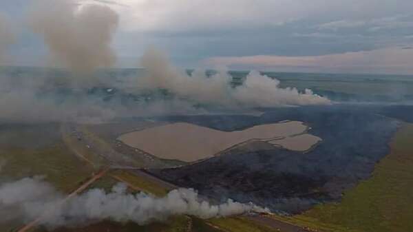 Incendio forestal en Arroyos y Esteros: clausuran ruta PY03 - Policiales - ABC Color