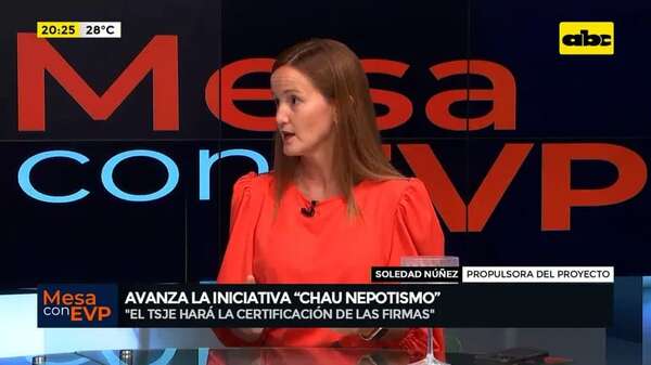 Iniciativa ‘’Chau Nepotismo’': Alcanzó el mínimo requerido de firmas - Mesa de Periodistas - ABC Color
