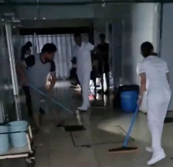 Video: inundación y corte de energía eléctrica en Hospital Regional de Ciudad del Este - ABC en el Este - ABC Color