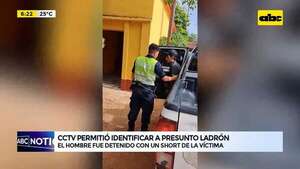 Video: circuito cerrado permitió identificar a ladrón  - ABC Noticias - ABC Color