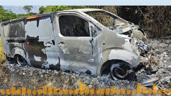 Confirman que furgoneta quemada en Minga Guazú se usó para robo a cambistas - Noticias Paraguay