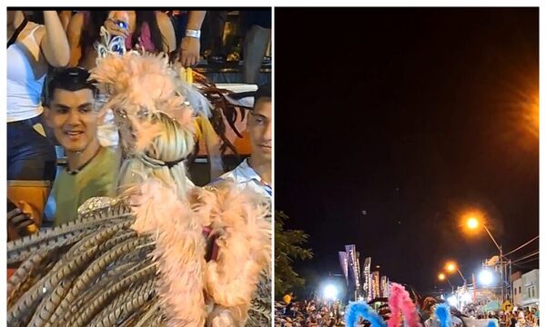 (VIDEO)Éxito total en el primer día del Carnaval en Paraguarí y hoy continúa la farra