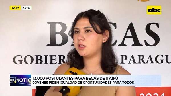 Video: 13.000 postulantes para becas de Itaipú - ABC Noticias - ABC Color