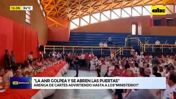 Video: Arenga de Cartes advirtiendo hasta a los ”ministerio’i” - ABC Noticias - ABC Color