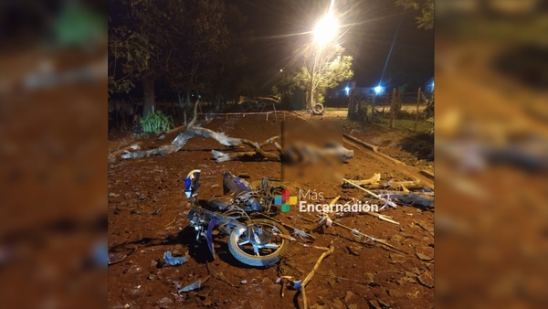 Motociclista ebrio falleció en accidente de tránsito en Encarnación