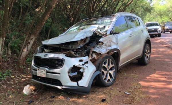 Violento accidente en el túnel verde de Santa Rita
