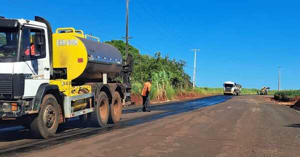 AVANCE DEL 77% EN LA PAVIMENTACIÓN ASFÁLTICA DEL ACCESO A PUERTO CAMPICHUELO EN ITAPÚA - Itapúa Noticias