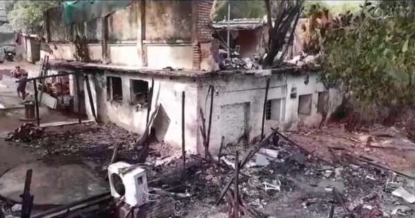 La Nación / Asunción: incendio deja siete viviendas afectadas en La Favela