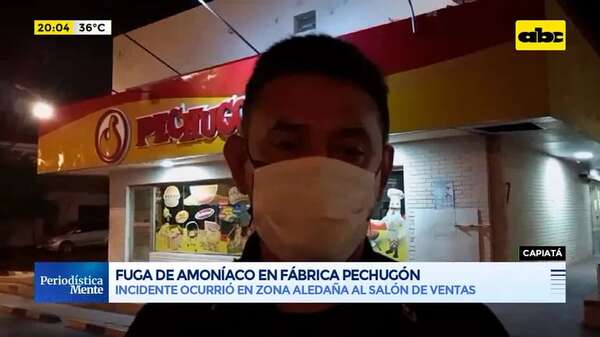 Video: fuga de amoníaco en fábrica de Pechugón - Periodísticamente - ABC Color