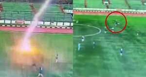Diario HOY | VIDEO| Futbolista muere en pleno partido tras ser alcanzado por un rayo
