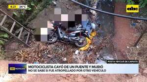 Video: Motociclista cayó de un puente y murió - ABC Noticias - ABC Color