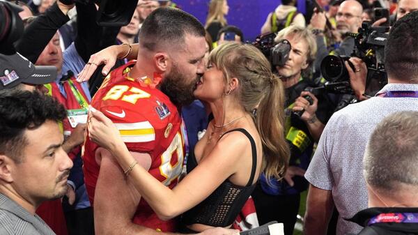 Taylor Swift y Travis Kelce reinan en el Super Bowl
