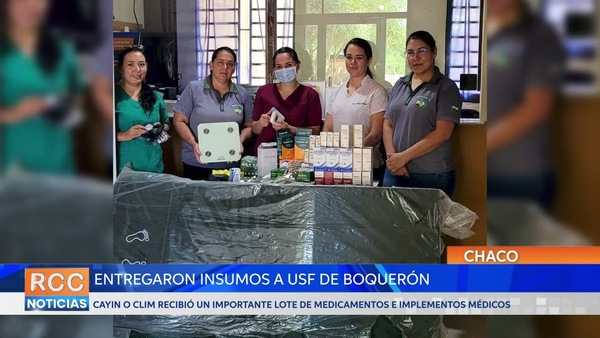 Entregaron medicamentos e insumos de apoyo médico a USF del distrito de Boquerón