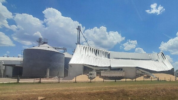 Derrumbe de silo deja una persona lesionada en Coronel Bogado