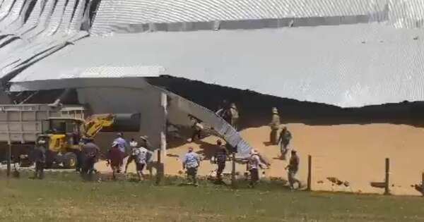 La Nación / Itapúa: tras derrumbe de silo, trabajador herido está fuera de peligro