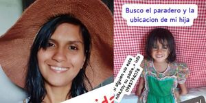 PADRE BUSCA DESESPERADAMENTE A SU HIJA DE DOS AÑOS - Itapúa Noticias