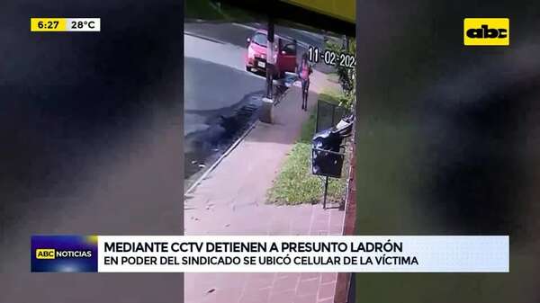 Video: Mediante CCTV detienen a presunto ladrón - ABC Noticias - ABC Color