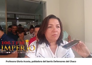 Pobladores del barrio Defensores del Chaco buscan solución a un problema de larga data