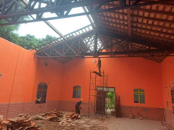 Itaipu repara templo de Cristo Rey de la compañía sanjosiana de Arazapé - Noticiero Paraguay