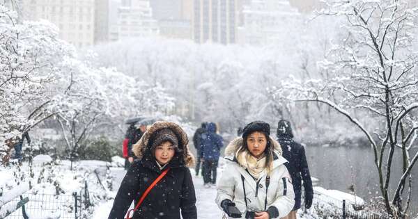 La Nación / Caos en Nueva York por tormenta de nieve