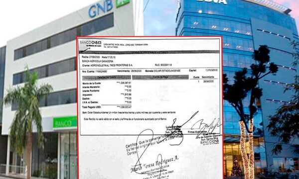 Agroindustrial denuncia a banco GNB por vender un pagaré ya cancelado por 1.000.000 de dólares – Diario TNPRESS