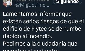 Edificio incendiado corre “riesgos de derrumbe”, advirtió Miguel Prieto, intendente de CDE – Diario TNPRESS