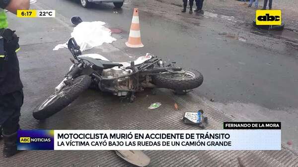 Video: Motociclista murió en accidente de tránsito - ABC Noticias - ABC Color