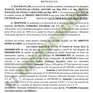 Otorgan arresto domiciliario a imputada en causa Pavo Real por compurgar pena mínima