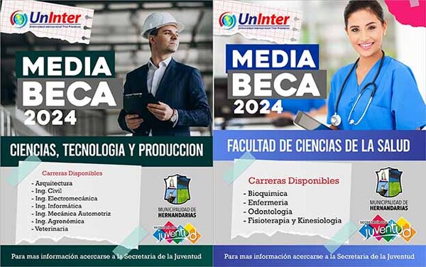 Municipalidad de Hernandarias anuncia disponibilidad de 50 medias becas para carreras en UNINTER | DIARIO PRIMERA PLANA