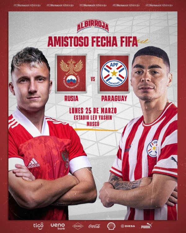 Albirroja jugará contra Rusia en fecha FIFA - .::Agencia IP::.