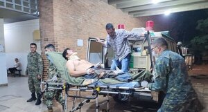 Asisten a un herido en ataque con explosivos en Yby Yaú