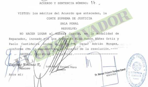 Sala Penal ratifica legalidad de prisión preventiva de presunto cómplice de “Cucho” Cabaña