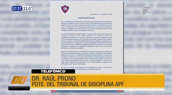 Entrevista con el presidente del Tribunal de la APF | Telefuturo