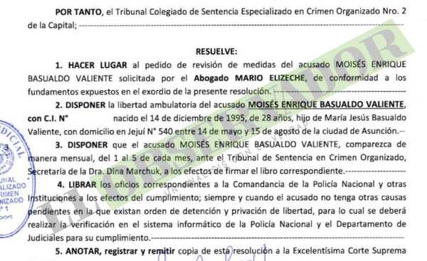 Otorgan libertad ambulatoria a uno de los condenados por el caso Marihuana VIP