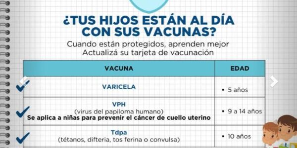 VUELTA A CLASES: VACUNAS AL DÍA, LA MEJOR DEFENSA CONTRA LAS ENFERMEDADES - Itapúa Noticias