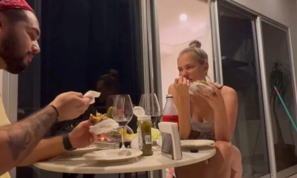 Anne y Alejandro hicieron la hamburgueseada del amor