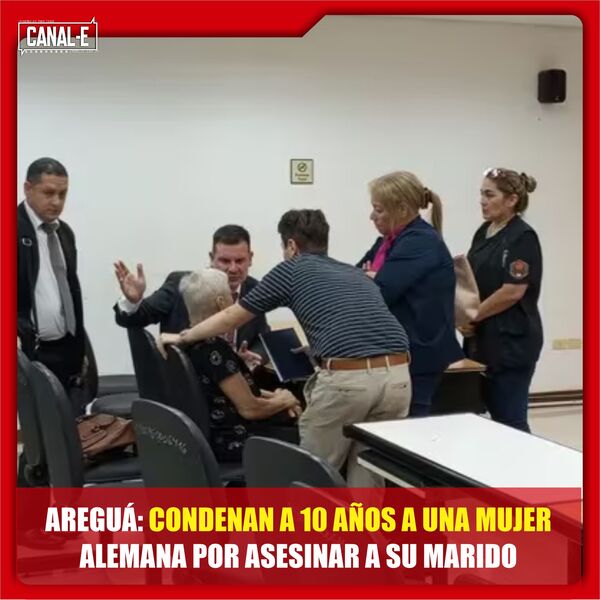 AREGUÁ: CONDENAN A 10 AÑOS A UNA MUJER ALEMANA POR ASESINAR A SU MARIDO