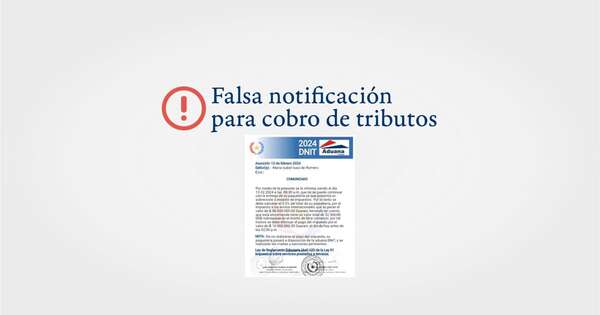 Diario HOY | Ingresos Tributarios alerta sobre falsa notificación para cobro de tributos