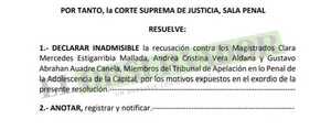 Declaran inadmisible recusación a camaristas en la querella contra el Abg. Martín Barba por Difamación
