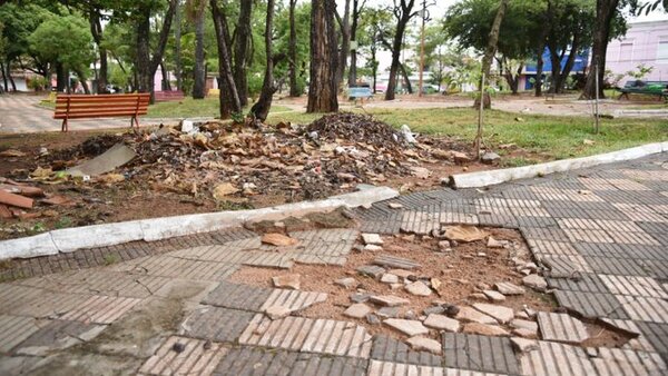 Urgen mayor seguridad en parques y plazas deterioradas de Asunción